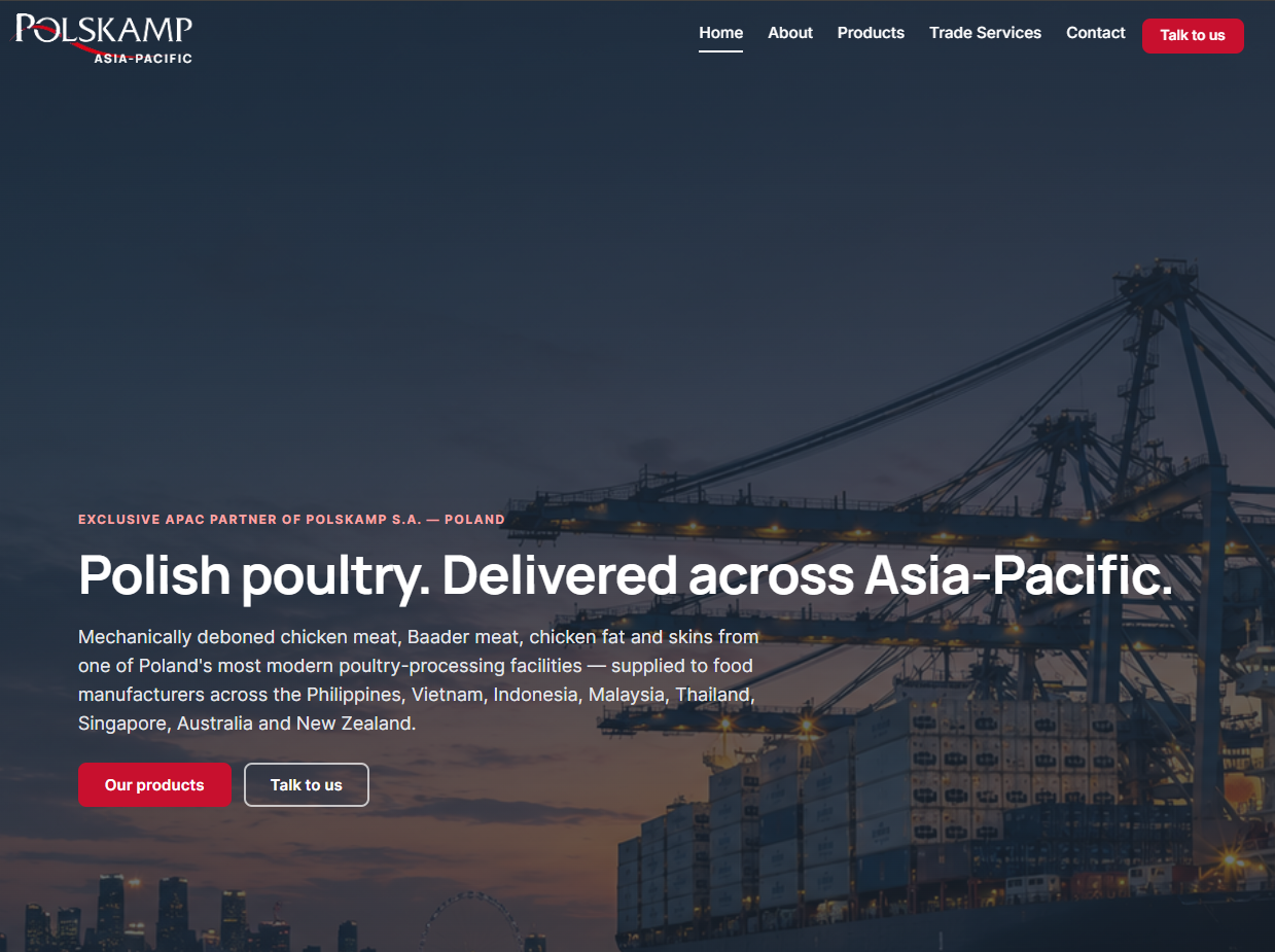 Polskamp APAC — Polish poultry distribution across Asia-Pacific